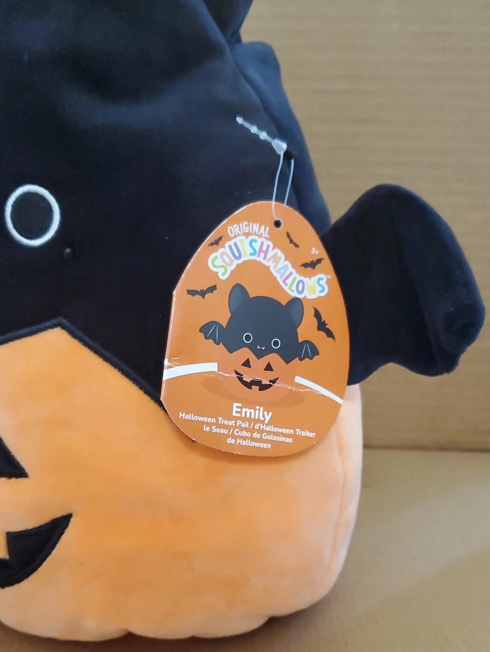 Squishmallows Emily Bat-Pumpkin Bag/Basket